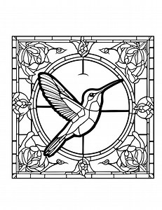 Stained Glass Bird, Coloring Page, Animal Coloring Page, Stained Glass Coloring, Adult Coloring, Teen Coloring, Printable, Digital Download - Etsy Canada