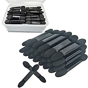 100pcs Disposable Dual Sides Eye Shadow Sponge Applicators Eyeshadow Brush Bulk Soft Makeup Eye Brushes for Eye shadow
