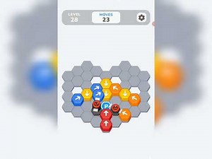 Hexa Shift - Logic Puzzle Level 28 walkthrough | Hexa Shift Level 28 Solution Gamerstein