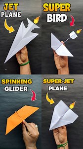 1M views · 7.2K reactions | How to make the 4 unique paper plane, homemade origami best paper Jet, Jet glider, #shorts #craft | Mr. Mehul Creation | Facebook
