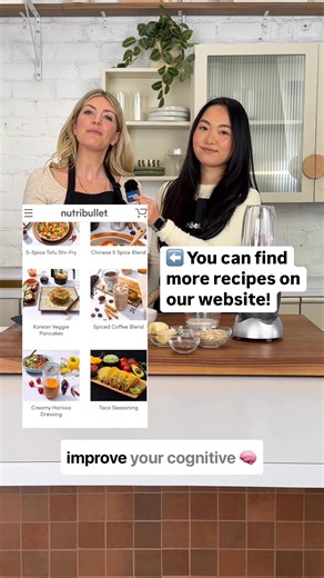 Let’s kick off our 7 Days a Week with a delicious pancake breakfast! 🥞✨ It’s an easy way to get yourself energised in the morning ☀️ and help improve your cognitive function 🧠💡. Watch Melissa as she whips up the most delicious pancake stack in our original nutribullet blender! Here’s how you can make it at home in a personal or portable blender: 1/2 cup Oats, rolled, gluten-free 1 tbsp Flax Seeds 1/2 cup Almond Milk, unsweetened 1/2 tsp Vanilla Extract ½ Banana 1/2 tsp Ground Cinnamon 1 tsp B