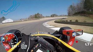 Visor cam: Alexander Rossi at Barber Motorsports Park - IndyCar Videos