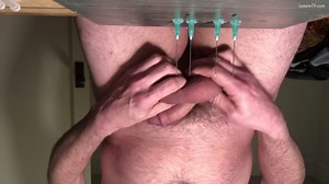 Needles in my balls.