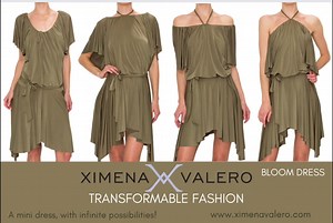 Introducing “The Bloom Dress” by Ximena Valero This convertible Flowy Dress with neckline drawstrings and waist ties that can be adjusted to create multiple styles for optimum versatility. This dress can be worn with a scoop or jewel neckline or as an off the shoulder or halter top. The waist can be adjusted to the natural waist, dropped waist, or asymmetric which allows for this dress to be worn for different occasions. #fashion #fashiondesigner #blogger #fashionista #fashionmagazine #style #ou