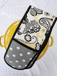 Double Oven Mitt Handmade Pot Holder Colorful Kitchen Accent Decor/ Heat Resistant Oven Gloves Housewarming Gift - Etsy