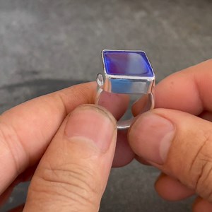 Crafting square stone ring | The jewellery man