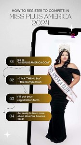 Are you ready to be the next Teen / Miss / Ms / Mrs / Ultimate woman Plus America? Follow the steps above to register TODAY! Ms Plus America Elite #MissPlusAmerica #MissPlusAmericaPageant #plussize #plussizepageant #plussizepageantry #inclusive #sizeinclusive #pageant #pageantry #pageants #pageantlife | Miss Plus America Pageant