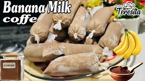 Bolis de Banana Milk Coffee acompáñame a prepararlos para la venta #bolis #hielitos #helados #icecream #antojos #calor #nieve | A La Cocina Con Teresita