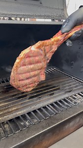 FAT Tomahawk with Compound Butter cooked RARE | GrillinFools.com