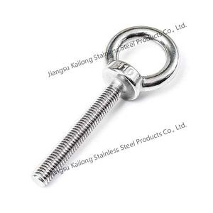 [Hot Item] Stainless Steel Lifting Eye Bolts Lifting Ring Shaped Eye Bolt for Swing Bolts Ring Cable Rope