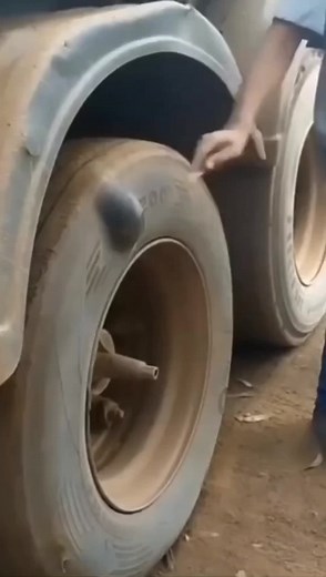 Inspecting Damaged Truck Tire: A Visual Guide