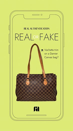 Real or Fake: Vachetta trim on a #LouisVuitton Damier Canvas bag? Are you a fashion enthusiast with an eye for luxury details? Join the conversation by sharing your thoughts below! 👜 👇 #louisvuitton #lvdamier #louisvuittondamier #lvlover #luxuryfashion #realorfake #realauthentication #authenticationservices | Real Authentication