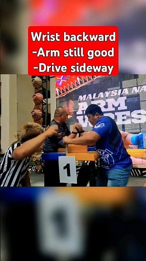 Armwrestling side attack in strap #shorts