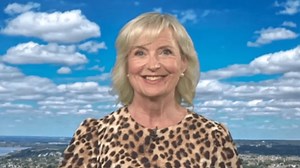 Carol Kirkwood branded 'hot as the weather' as she stuns in leopard print dress