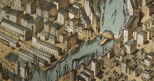 Mystery frames Chicago River paintings at Maritime Museum