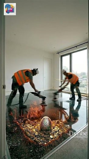 Building a 3D Dragon Cave Floor with Transparent Epoxy Resin 🐉 Extreme Room Makeover by FixVibe