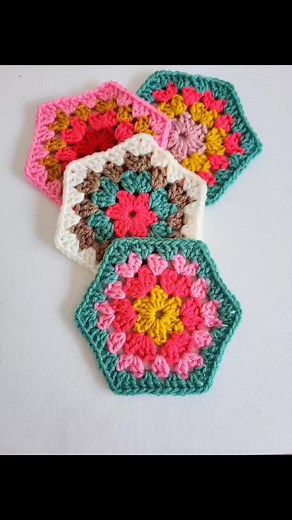 New Free pattern on my blog! Crochet Granny hexagon ❤️ | Anniedesign