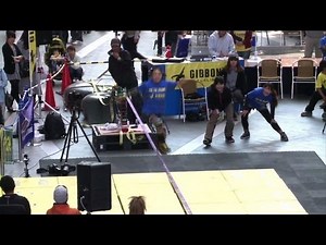 'Slackline' competition held in Japan