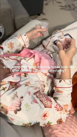 Breast Cancer double mastectomy recovery drain tubes #foryou #fyp #cancer #christmaspajamas