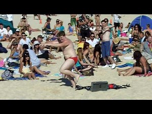 Speedo Guy dancing at Bondi Beach
