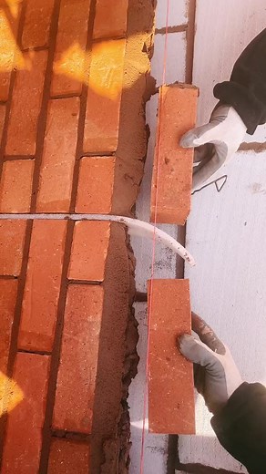 11K views · 119 reactions | How To Lay Bricks tricks For Beginners Using a line隣 | Bricklayer | Facebook