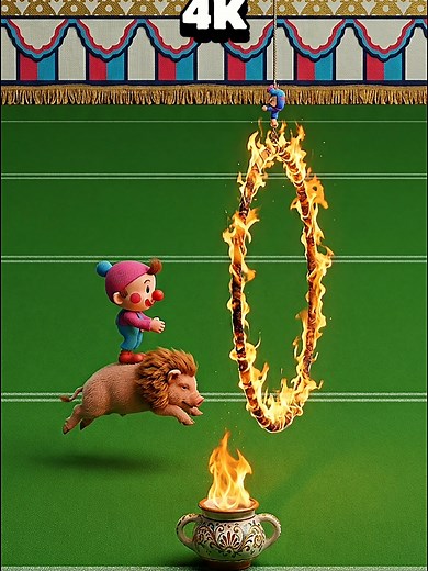 You remember Circus Charlie like this... But it never looked this real. From 144p to 4K... Circus Charlie hits different. Which game should I do next👇 #circus #gaming #4k #fyp #tiktok