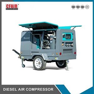 [Hot Item] 275cfm@12bar Portable Mobile Rotary Screw Air Compressor for Marine Application
