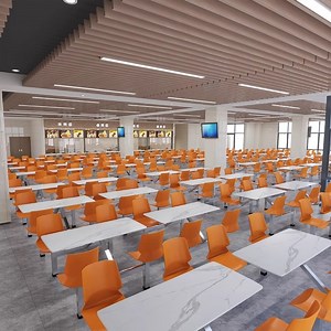 [Hot Item] Restaurant Lunch Room Furniture School Cafeteria Table and Chair Office Staff Canteen 4 Seater Multi-Layer Table