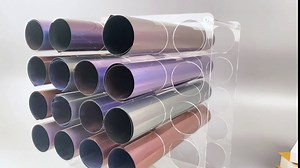 Vinyl Roll Storage Rack with 25 Holes, Vinyl Roll Holder for Craft Room, 12" x 12" Acrylic Vinyl Roll Organizer, 2" Holes (1 Pack Clear)