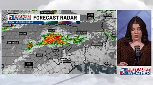 Monitoring Memorial Day storm potential. Sunday will be almost a repeat of today - hot and humid with a *very* isolated chance at a shower. Rain chances open up on Monday. While we could find a shower early, it looks like storm potential ramps up in the afternoon. Sponsored by Schulte Roofing Inc | KBTX Media