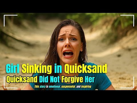 Girl Sinking in Quicksand || Quicksand Did Not Forgive Her || Quicksand#survival#adventure#quicksand