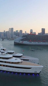 Luxury super yacht 🚤 or luxury adults-only cruise vacation?🍸 Which one are you choosing? #virginvoyages #cruise #cruiselife #yachtlife #superyacht #cruiseship #travel | The Cruise Vibe