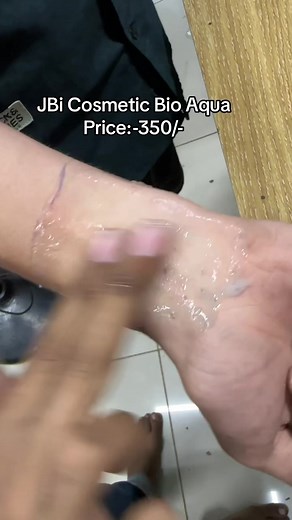 BIOTAQUA Cosmetic Cream Application Demonstration