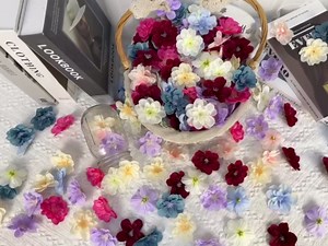 100PCS Hot Pink Delphinium Artificial Flower Heads 2.3" Fake Larkspur Flowers Mini Silk Flowers for Crafts DIY Wedding Corsage Cake Garland Decor(Hot Pink)