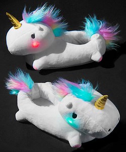 Light Up Unicorn Slippers: Cozy, colorful slippers with LED lights.