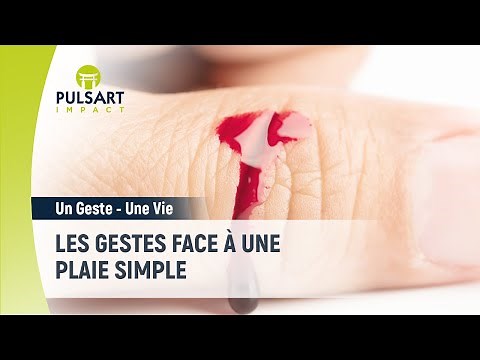 Les gestes de secours face à une plaie simple