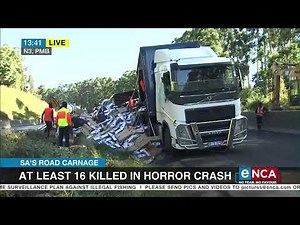 At least 16 killed in horror crash