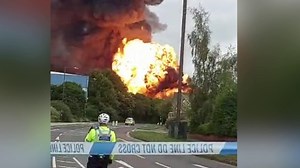 Leamington spa fire: Footage shows scale of blaze