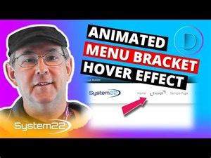 Divi Theme Animated Menu Bracket Hover Effect 👈👍👈👍
