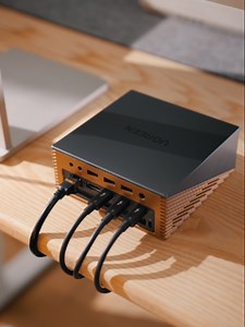 Whether you need more ports, peripherals, and monitors for work or for play the UGREEN Revodok Maxidok 17-in-1 Thunderbolt™ 5 Docking Station has you covered! #UGREEN #tech #desksetup #thunderbolt5#dockingstation