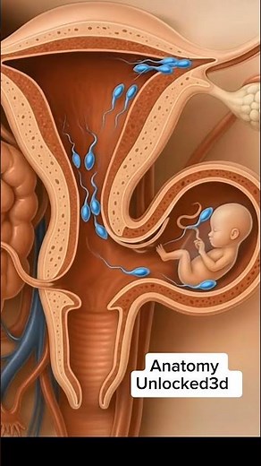 Inside the female reproductive organs 3d animation explained anatomy #health #reproductivehealth