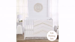 Sweet Jojo Designs Ivory Cotton Bohemian Boho Chic Queen Comforter Set Full Size Bedding Teen Adult Bed Room 3 Piece Solid Color Off White Neutral Modern Farmhouse Minimalist Textured Fringe Macrame