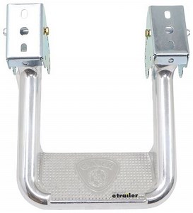 Carr Custom-Fit Side Step - Hoop II - Polished Aluminum - 7" Step - Qty 1 Carr Nerf Bars - Running B