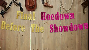 Pre-Strung Final Hoedown Before The Showdown Bachelorette Party Glitter Banner - Bachelorette Party Decorations for Her - Party Supplies, Favors and Gifts