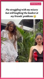 Me struggling with my misery but still laughing the loudest at my friends problems #uorfijaved #NiaSharma #pinkvilla | PinkVilla