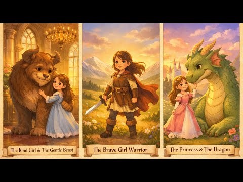 The Princess and the Dragon | Beauty and the Beast | Mulan |Brave Fairy Tales for Kids Moral Stories