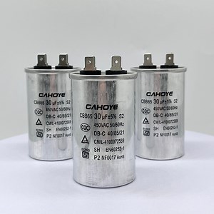 [Hot Item] Factory Price 2-100μF AC Motor Aluminium Electrolytic Cbb65 Air Compressor Capacitor