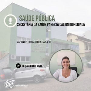 #saúde | 🩺 Em entrevista à Tua Rádio Veranense, a secretária de Saúde de Veranópolis, Vanessa Calioni Bordignon, explica como funciona o transporte para tratamento fora do município. Atualmente, também está sendo utilizado o transporte aéreo, devido ao cenário. Assista: | Tua Rádio Veranense