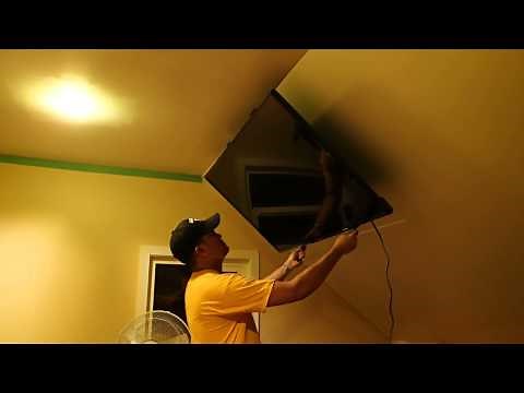 Retractable Angled Ceiling TV Mount