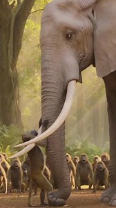 52K views · 463 reactions | “Amazing Nature! After a Lion Attacked a Baboon, the Baboon Troop and an Elephant Fought Back — When the Savanna United: Baboons and an Elephant Drove the Lion Away” #NatureUnite #AnimalDefense | Wild Moments World | Facebook